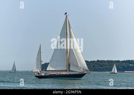 Infanta est un yawl traditionnel de conception Philip Rhodes construit en 1947 par les Kretzer Boat Works Banque D'Images