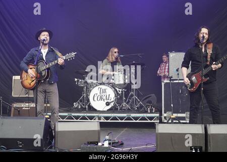 Londres, Royaume-Uni. 23 juillet 2021. Le Coral se déroule au Kaléidoscope Festival 2021 à Alexandra Palace, Londres. Photo: Richard Gray/Alamy Live News Banque D'Images