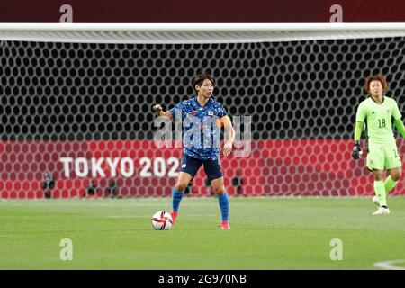 Sapporo, Japon. 24 juillet 2021. Saki Kumagai (JPN) football : Tokyo Jeux Olympiques 2020 football féminin 1er tour E match entre le Japon 0-1 Grande-Bretagne au dôme de Sapporo à Sapporo, Japon . Crédit: Mutsu Kawamori/AFLO/Alay Live News Banque D'Images