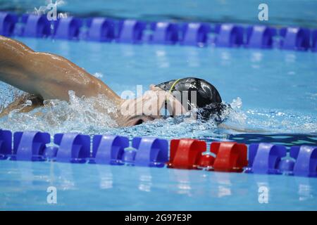 Tokyo-Japon, 25 juillet 2021, Jeux Olympiques de Tokyo natation Banque D'Images