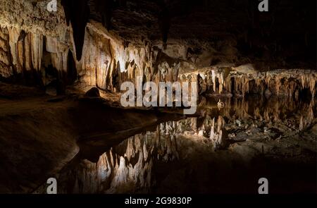 Dream Lake, Luray Caverns, Virginie, États-Unis Banque D'Images