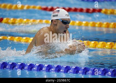 Tokyo-Japon, 25 juillet 2021, Jeux Olympiques de Tokyo natation Banque D'Images