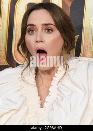 Los Angeles, États-Unis. 24 juillet 2021. Emily Blunt arrive à la première mondiale de la CROISIÈRE DANS LA JUNGLE de Disney, qui a eu lieu à Disneyland à Anaheim, en Californie, le mardi 24 juillet 2021. (Photo par Sthanlee B. Mirador/Sipa USA) crédit: SIPA USA/Alay Live News Banque D'Images