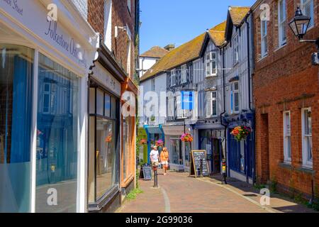 Church Street, Folkestone, Kent, Royaume-Uni Banque D'Images