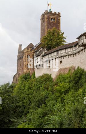 Château de Wartburg à Eisenach, Allemagne Banque D'Images