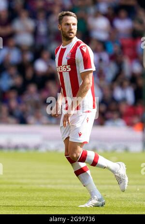 Stoke, Angleterre, le 24 juillet 2021. Nick Powell de Stoke City pendant le match d'avant-saison au stade Bet365, Stoke. Le crédit photo devrait se lire: Andrew Yates / Sportimage Banque D'Images