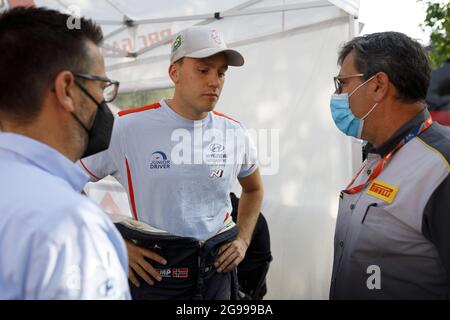 VEIBY Ole Christian (NOR), Hyundai i20 R5, Printsport, portrait lors du Rally 2021 de la FIA ERC Rally di Roma capitale, 3e tour du Championnat européen de rallye 2021 de la FIA, du 23 au 25 juillet 2021 à Roma, Italie - photo Gregory Lenormand / DPPI Banque D'Images