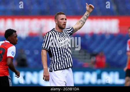ROTTERDAM, PAYS-BAS - JUILLET 25: Jasmin Kurtic de PAOK Saloniki pendant le match Club friendly entre Feyenoord et PAOK Saloniki à de Kuip le 25 juillet 2021 à Rotterdam, pays-Bas (photo de Herman Dingler/Orange Pictures) crédit: Orange pics BV/Alay Live News crédit: Orange pics BV/Alay Live News Banque D'Images