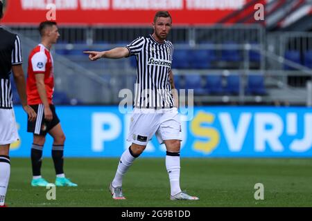 ROTTERDAM, PAYS-BAS - JUILLET 25: Jasmin Kurtic de PAOK Saloniki pendant le match Club friendly entre Feyenoord et PAOK Saloniki à de Kuip le 25 juillet 2021 à Rotterdam, pays-Bas (photo de Herman Dingler/Orange Pictures) crédit: Orange pics BV/Alay Live News Banque D'Images