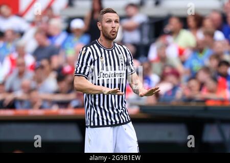 ROTTERDAM, PAYS-BAS - JUILLET 25: Jasmin Kurtic de PAOK Saloniki pendant le match Club friendly entre Feyenoord et PAOK Saloniki à de Kuip le 25 juillet 2021 à Rotterdam, pays-Bas (photo de Herman Dingler/Orange Pictures) crédit: Orange pics BV/Alay Live News Banque D'Images