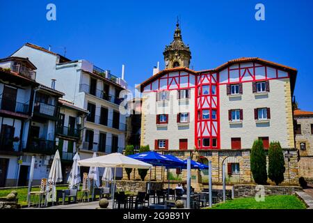 Espagne, pays Basque, Guipuscoa, Hondarribia, vieille ville Banque D'Images