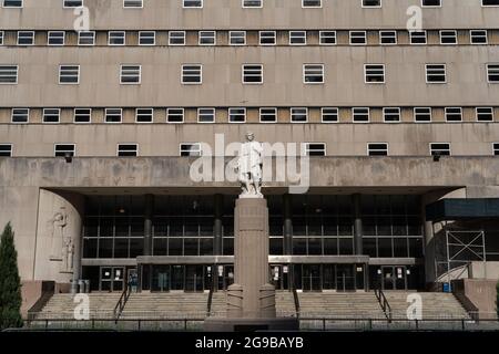 Kings County Supreme court dans le centre-ville de Brooklyn, New York vu le 10 juillet 2021. Banque D'Images