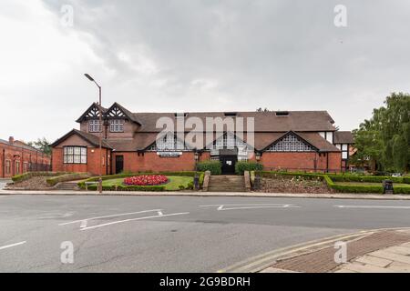 Port Sunlight, Wirral, Royaume-Uni. Gladstone Theatre, Greendale Road. Banque D'Images