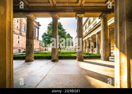 Neues Museum und Alte Nationalgalerie auf der Museumsinsel, Berlin Banque D'Images