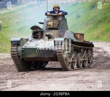 Type 95 Ha Go Japanese Light Tank, Bovington Tank Museum England Banque D'Images