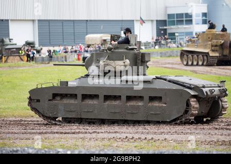 A12 Tank d'infanterie Mark II Matilda II, Bovington Tank Museum, Dorset, Angleterre Banque D'Images