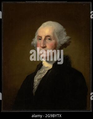 Gilbert Stuart, Portrait de George Washington, 1796-1803, huile sur toile, Williamstown, Massachusetts, États-Unis d'Amérique Banque D'Images