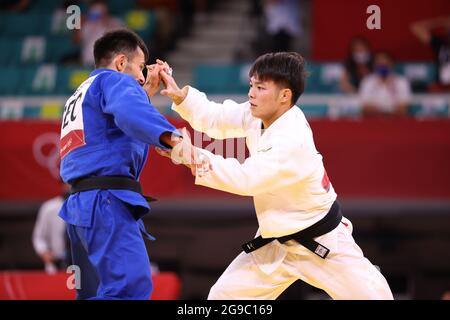 Tokyo, Japon. 25 juillet 2021. Hifumi Abe (JPN) Judo : finale hommes -66kg lors des Jeux Olympiques de Tokyo 2020 au Nippon Budokan à Tokyo, Japon . Credit: Jun Tsukida/AFLO/Alamy Live News Banque D'Images