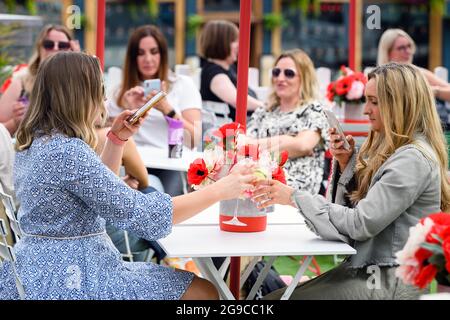 Quartier St James, espaces marketing, stands, boutiques en plein air Banque D'Images