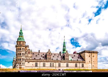 Le château de Kronborg, construit au XVe siècle. Patrimoine mondial de l'UNESCO. C'est Elsinore dans le Hamlet de William Shakespeare. Banque D'Images