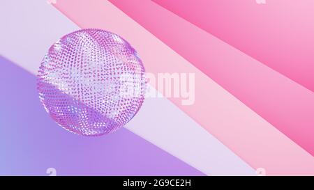 Arrière-plan abstrait avec une sphère représentant une illustration 3D de réseau global Banque D'Images