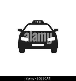 Vecteur d'icône de voiture de taxi pour la conception graphique, logo, site Web, médias sociaux, application mobile, illustration de l'interface utilisateur Illustration de Vecteur