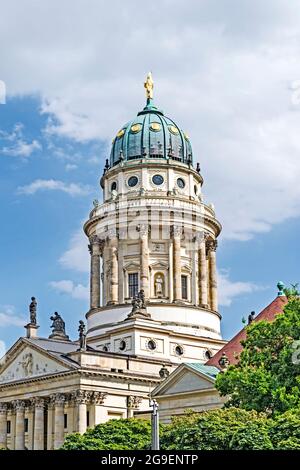 Berlin, Gendarmenmarkt:Cathédrale allemande;Deutscher Dom Banque D'Images