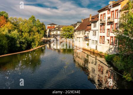 Paysage de la ville thermale de Bad Kreuznach en Allemagne Banque D'Images