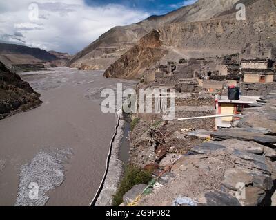 Kali Gandaki, Kagbeni, Mustang Banque D'Images