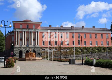 Hôtel de ville de Haugesund en Norvège. Bâtiment du gouvernement local. Banque D'Images