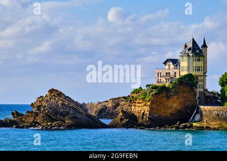 France, Pyrénées-Atlantiques (64), pays Basque, Biarritz, villa Belza Banque D'Images