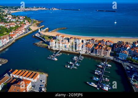 France, Pyrénées-Atlantiques (64), pays Basque, baie de Saint-Jean-de-Luz Banque D'Images