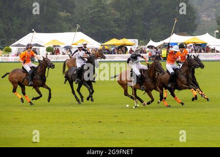 Finale de la coupe d'or 2021 du championnat de polo ouvert britannique Banque D'Images