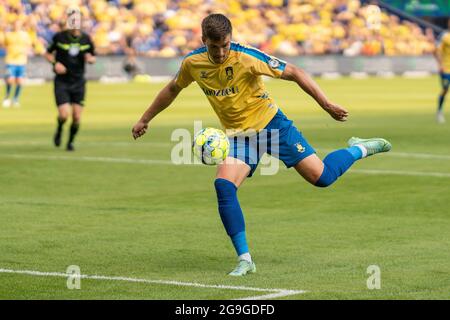 Broendby, Danemark. 25 juillet 2021. Mikael Uhre (11) de Broendby SI vu pendant le match 3F Superliga entre Broendby IF et Viborg FF à Broendby Stadion à Broendby. (Crédit photo : Gonzales photo/Alamy Live News Banque D'Images