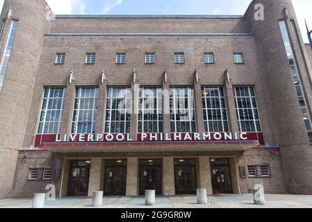 Liverpool Philharmonic Hall Banque D'Images