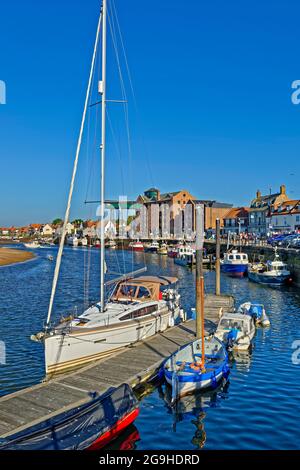 Wells-Next-the-Sea sur la côte nord de Norfolk en Angleterre. Banque D'Images