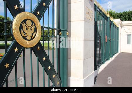 cimetière militaire américain (marin de saint-mihiel) à thiaucourt-regniville en lorraine (france) Banque D'Images