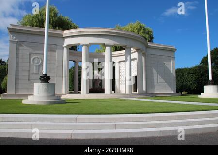 cimetière militaire américain (marin de saint-mihiel) à thiaucourt-regniville en lorraine (france) Banque D'Images