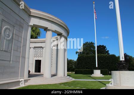 cimetière militaire américain (marin de saint-mihiel) à thiaucourt-regniville en lorraine (france) Banque D'Images