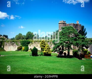 Château de Caldicot, Monbucshire, pays de Galles du Sud. Banque D'Images