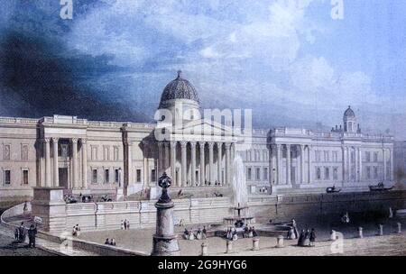 Londres la galerie nationale du livre illustré Londres, ou une série de vues dans la métropole britannique et ses environs, gravée par Albert Henry Payne, à partir de dessins originaux. Les avis historiques, topographiques et miscellanious de Bicknell, W. I; Payne, A. H. (Albert Henry), 1812-1902 publiés à Londres en 1846 par E.T. Cerveau et Co Banque D'Images