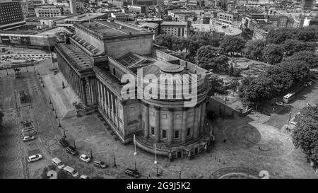 Photographie de drone de merseyside Banque D'Images