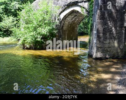 Rivière Fowey, Lanhydrock, 160721 Banque D'Images