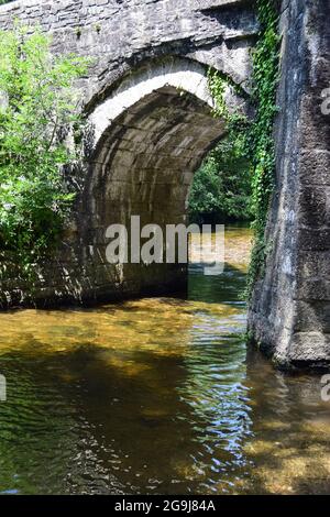 Rivière Fowey, Lanhydrock, 160721 Banque D'Images