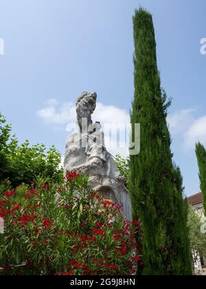 Statue les monuments aux morts à Eauze Armagnac Banque D'Images