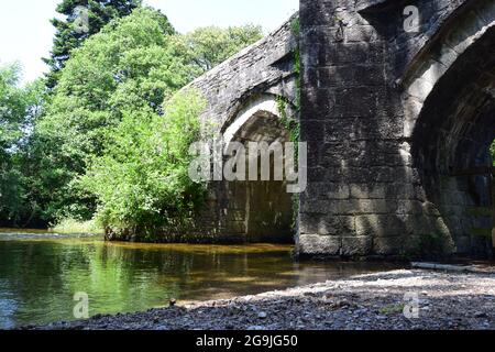 Rivière Fowey, Lanhydrock, 160721 Banque D'Images