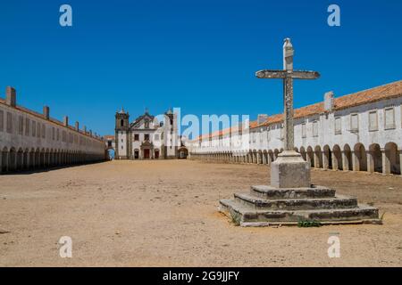 Santuário Senhora da hora Cabo Espichel au Portugal. Le Sanctuaire de notre Dame d'Espichel Cape, situé à l'extrémité ouest de la côte de Sesimbra Banque D'Images