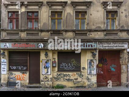 Ancien pub vacant, Charlottenburg, Berlin, Allemagne Banque D'Images