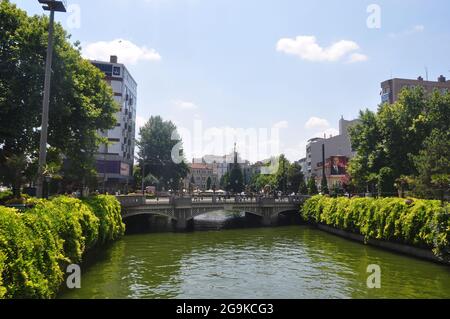 Vue sur le ruisseau Porsuk Banque D'Images