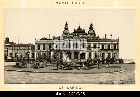 Géographie / Voyage, Monaco, Monte Carlo, vue sur le casino, DROITS-SUPPLÉMENTAIRES-AUTORISATION-INFO-NON-DISPONIBLE Banque D'Images